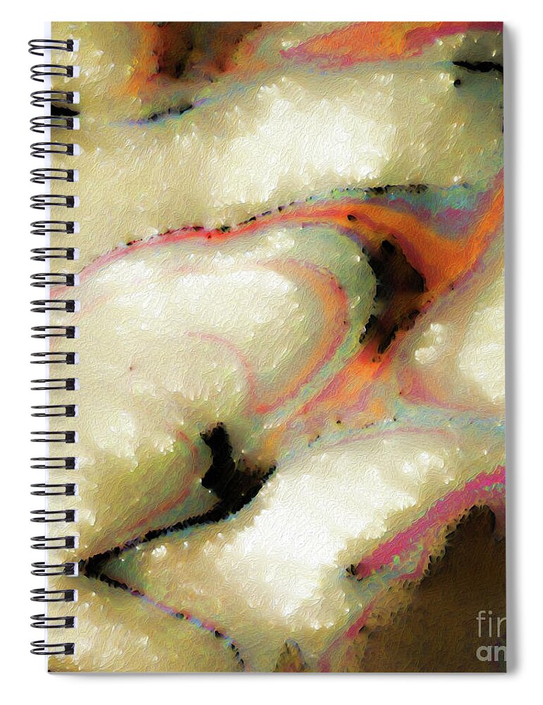 Red Spiral Notebook featuring the painting 1 Corinthians 13 2. Nothing Matters Without Love by Mark Lawrence