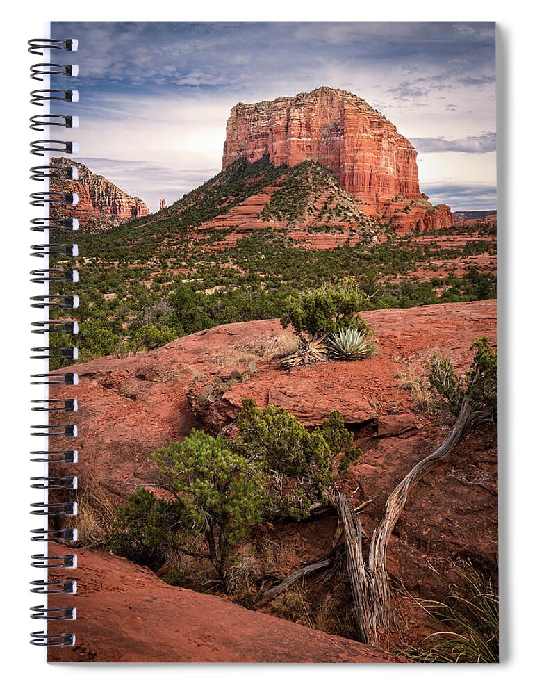 Sedona Spiral Notebook featuring the photograph Courthouse Butte #2 by Rick Strobaugh