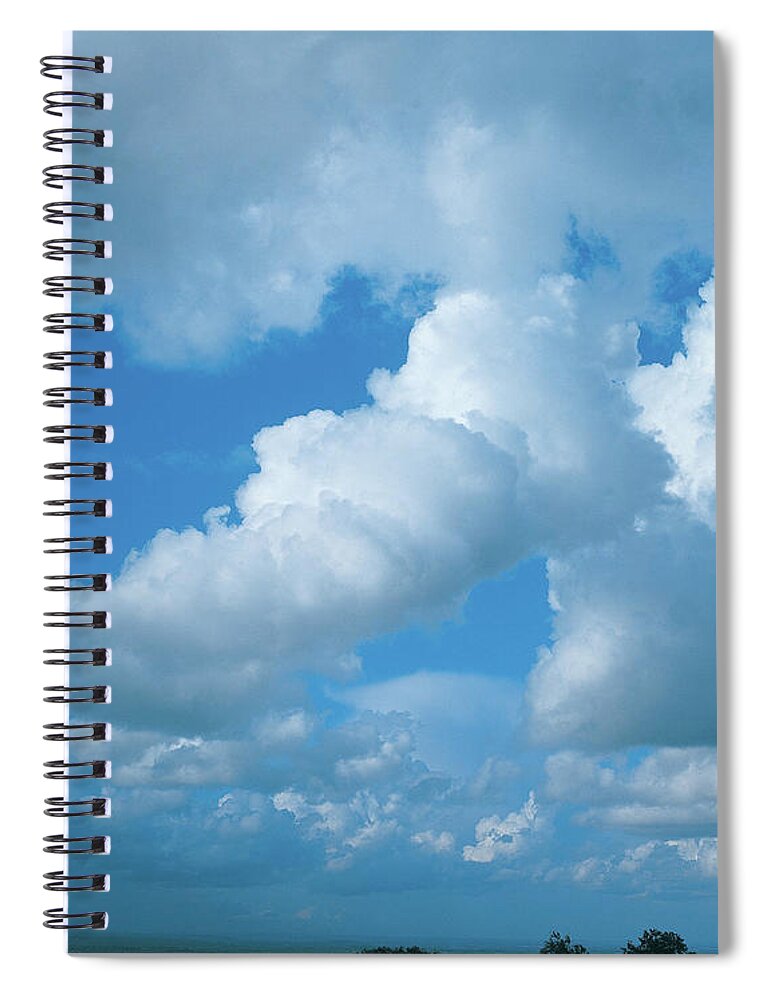 Outdoors Spiral Notebook featuring the photograph Cumulus Clouds #1 by Digital Vision.