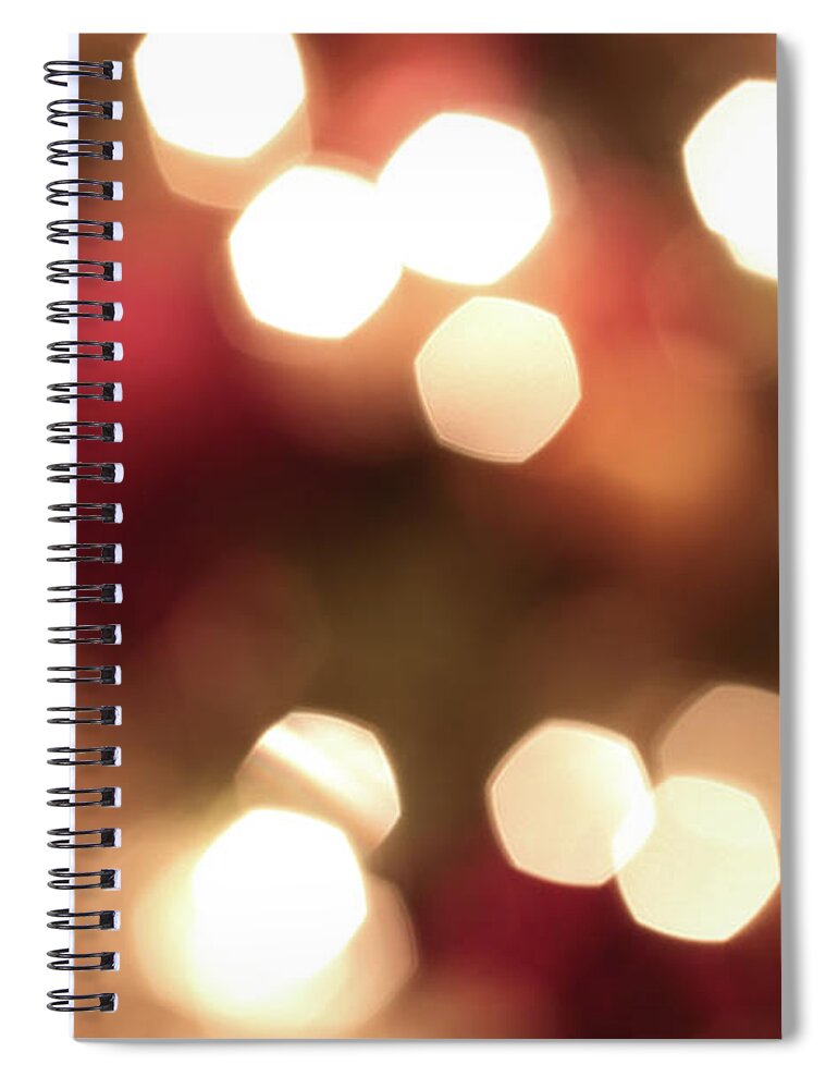 Holiday Spiral Notebook featuring the photograph Defocused Lights #1 by Blackred