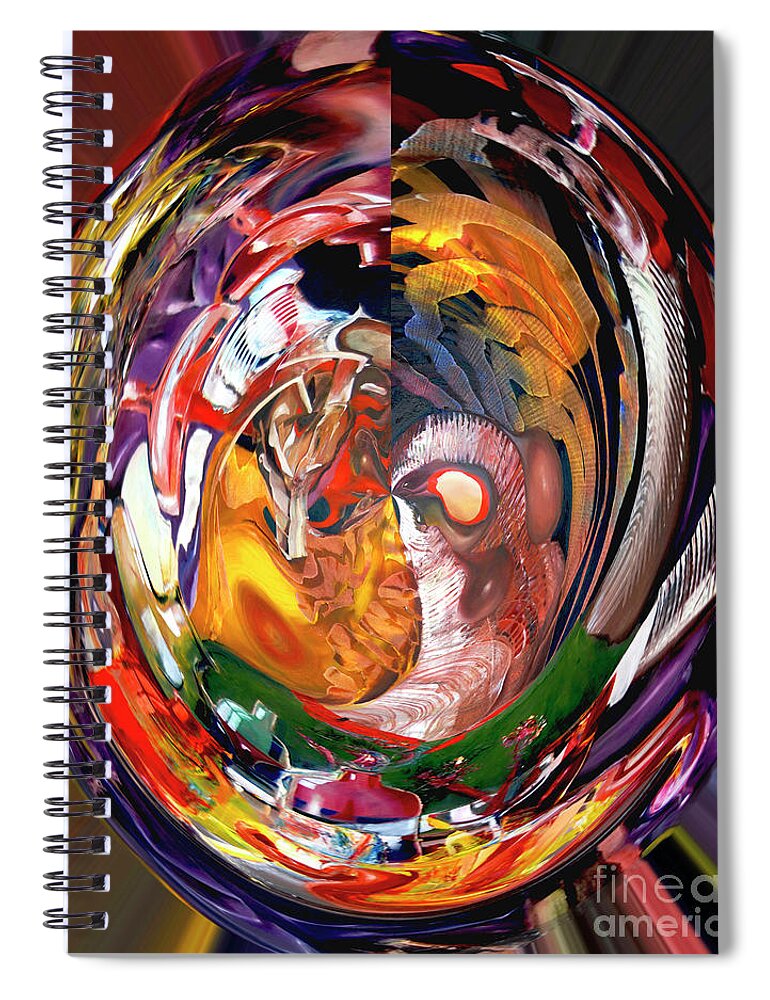Digital Spiral Notebook featuring the digital art Digital Something To Shout About by James Lavott