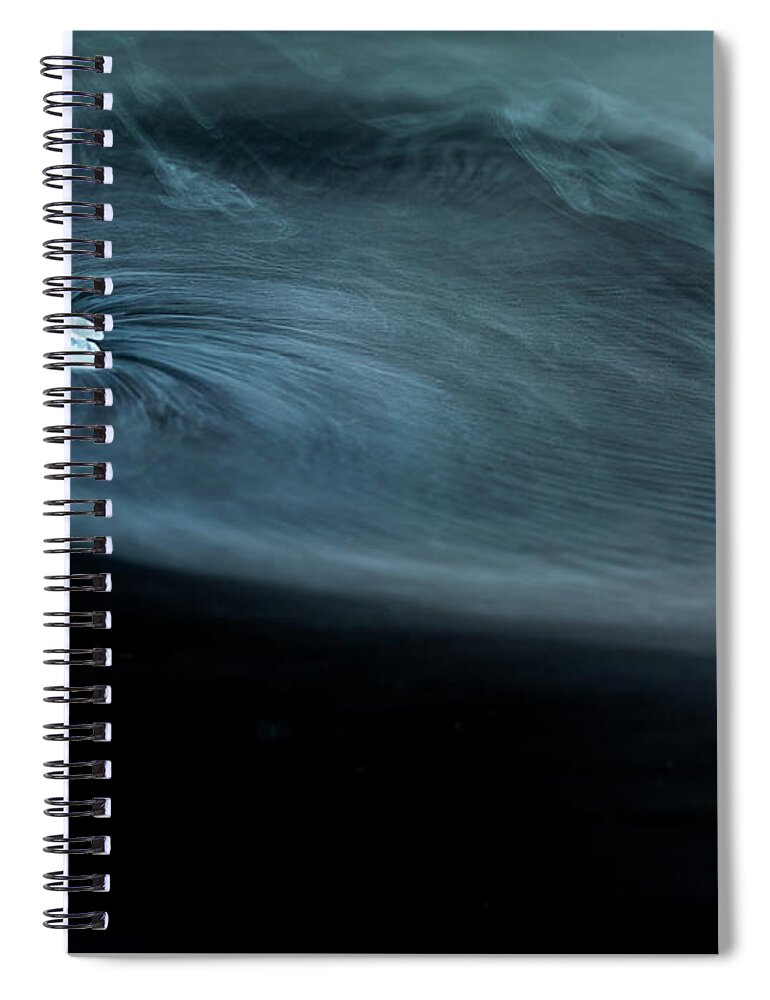 Art Spiral Notebook featuring the photograph Dry Ice Swirl #1 by Jonathan Knowles
