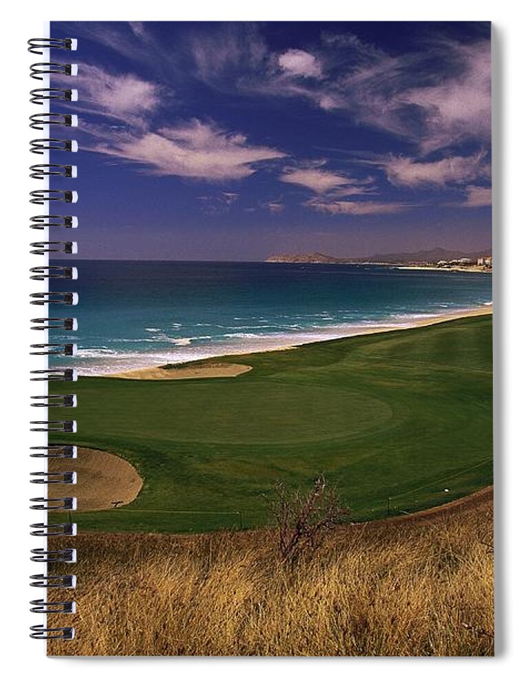 Scenics Spiral Notebook featuring the photograph El Dorado Golf Course, Cabo San Lucas #1 by Walter Bibikow
