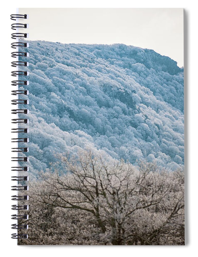 Blue Ridge Spiral Notebook featuring the photograph Frost on the Mountain #1 by Mark Duehmig