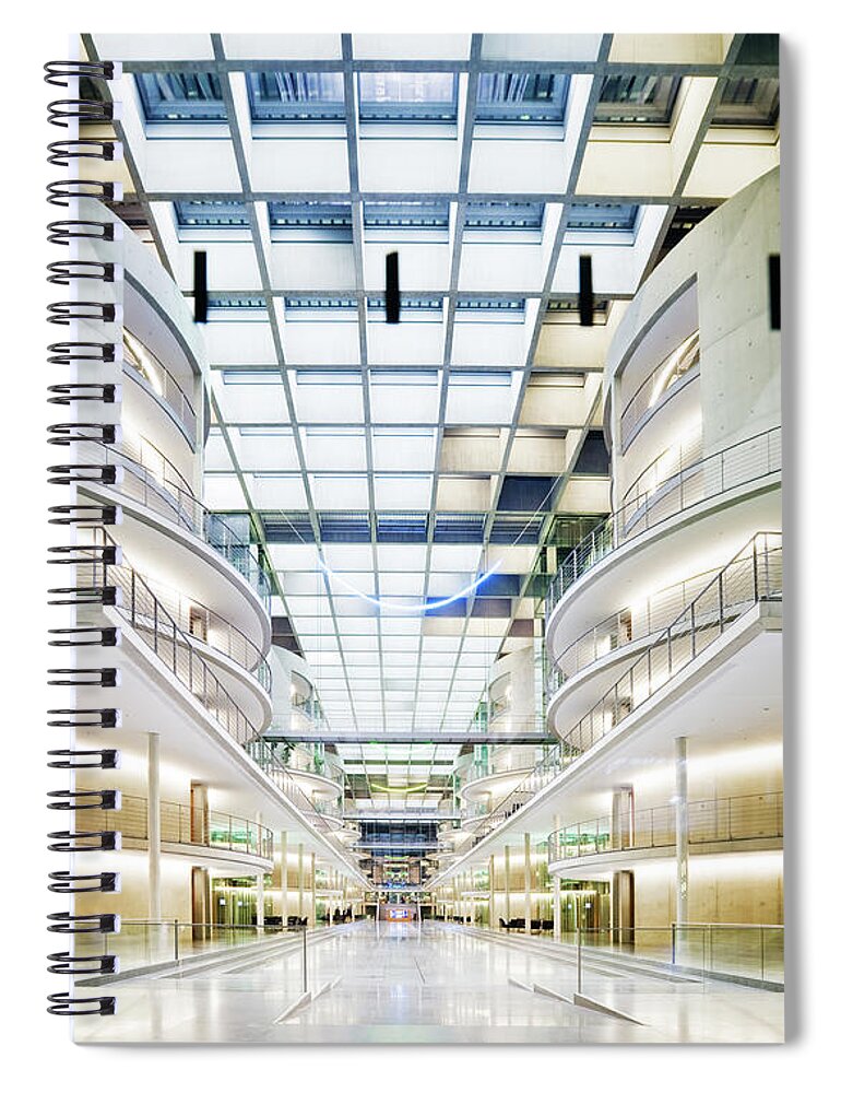 Ceiling Spiral Notebook featuring the photograph Futuristic Architecture #1 by Nikada