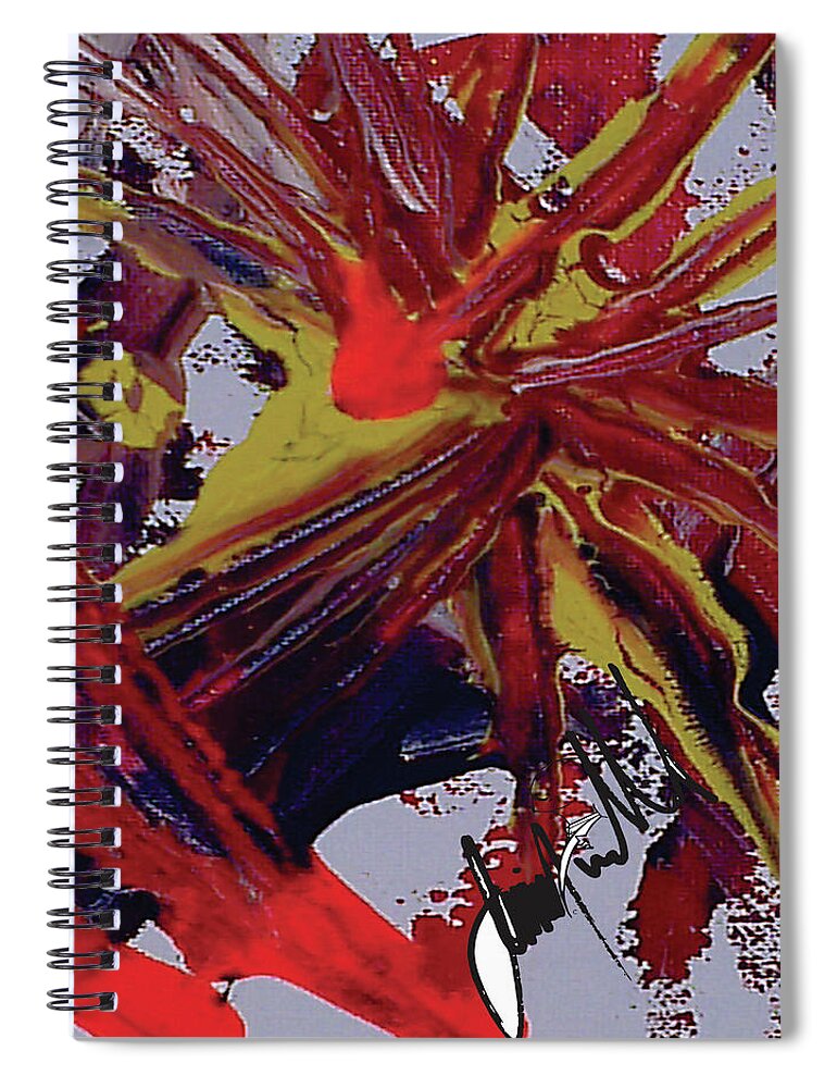  Spiral Notebook featuring the digital art Gravitate #1 by Jimmy Williams