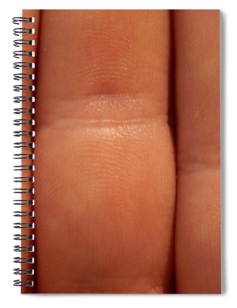 Skin Spiral Notebook featuring the photograph Human skin texture in various parts of the body #1 by Oleg Prokopenko