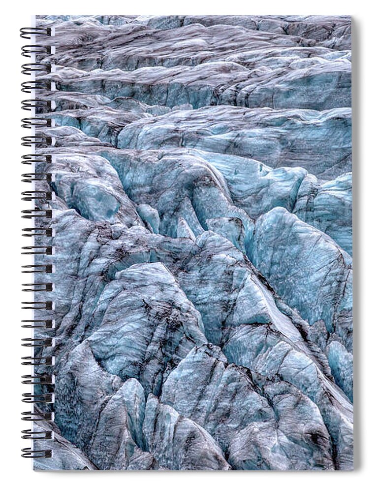Drone Spiral Notebook featuring the photograph Iceland Glacier by David Letts
