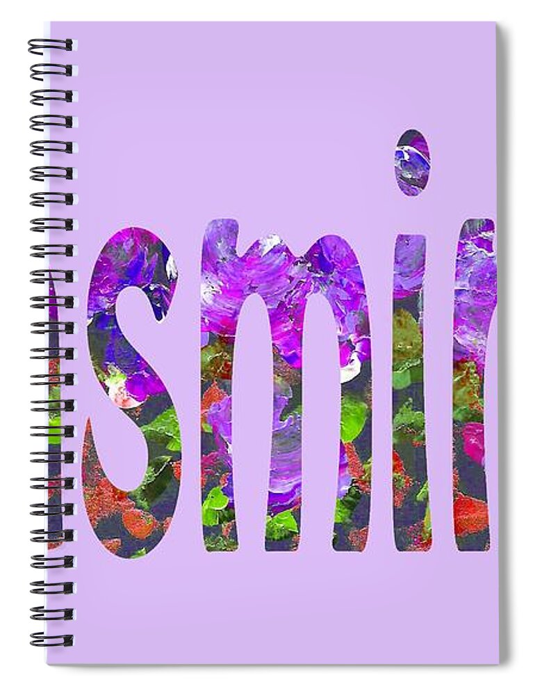 Jasmine Spiral Notebook featuring the digital art Jasmine by Corinne Carroll