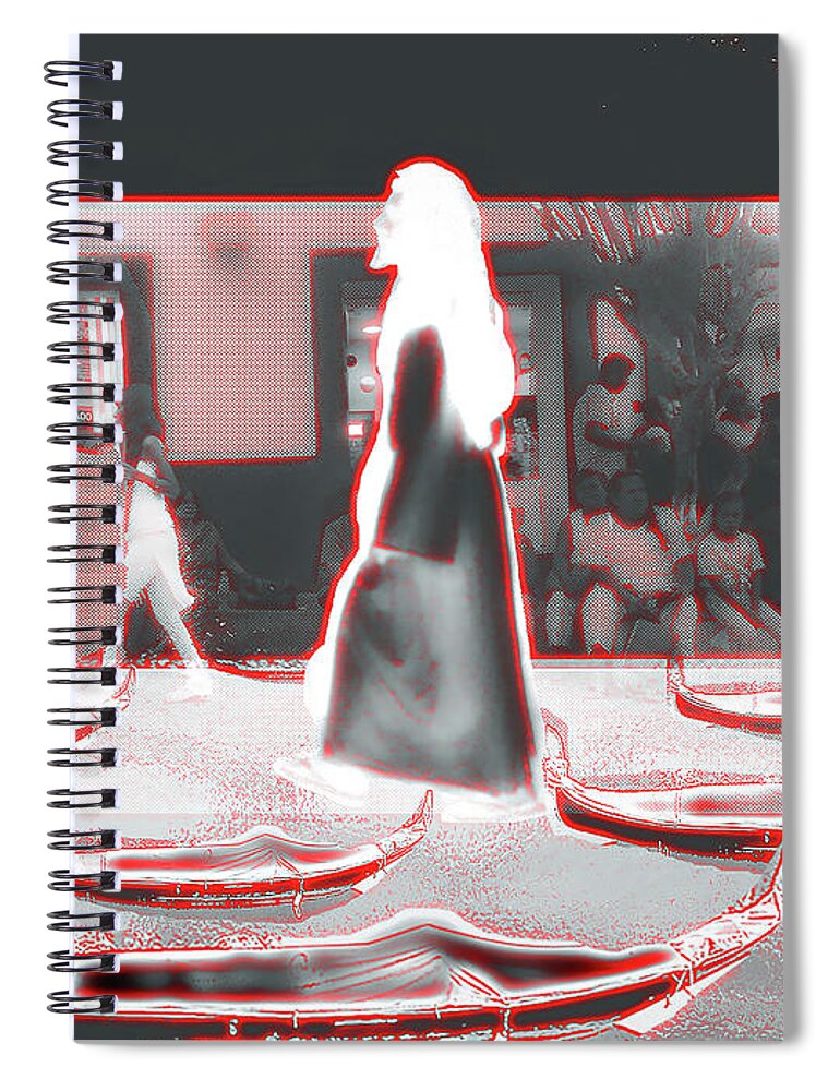 Art Spiral Notebook featuring the digital art Jesus by Alexandra Vusir