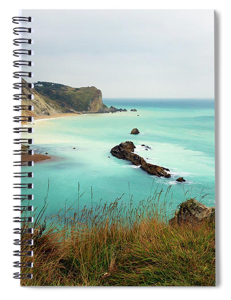 Scenics Spiral Notebook featuring the photograph Jurassic Coast, Dorset #1 by Louise Heusinkveld