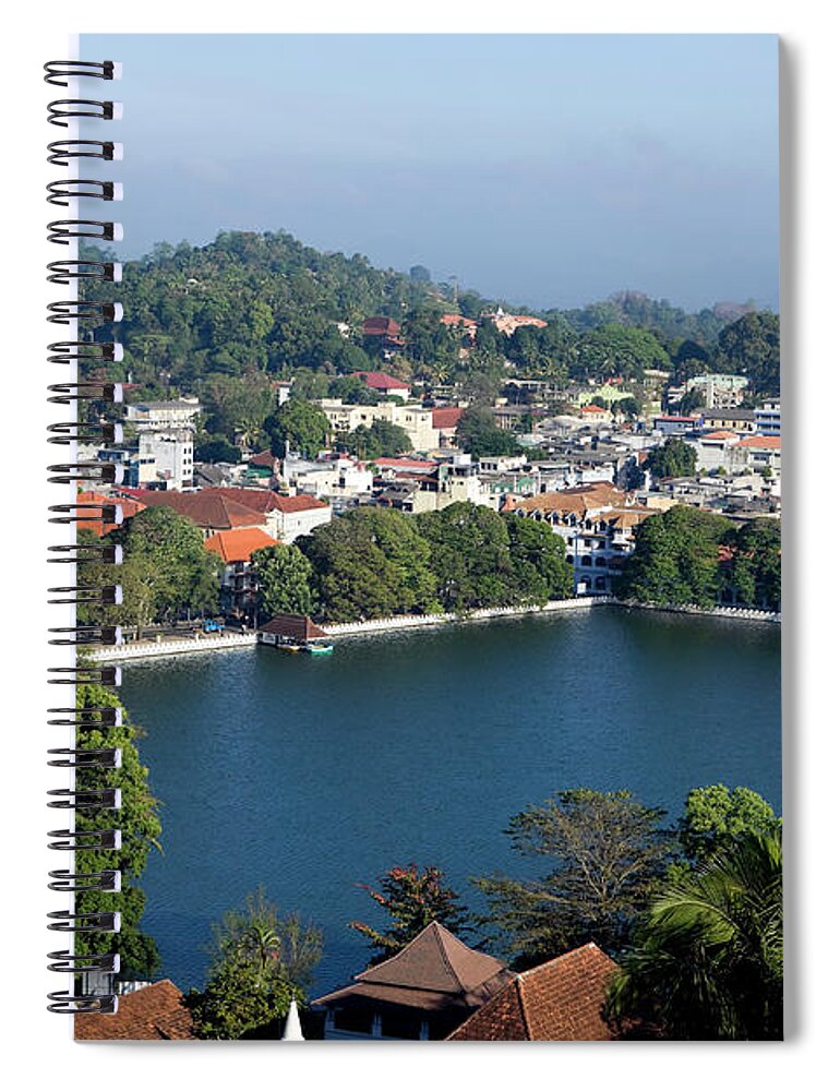 Scenics Spiral Notebook featuring the photograph Kandy, Sri Lanka by Laughingmango
