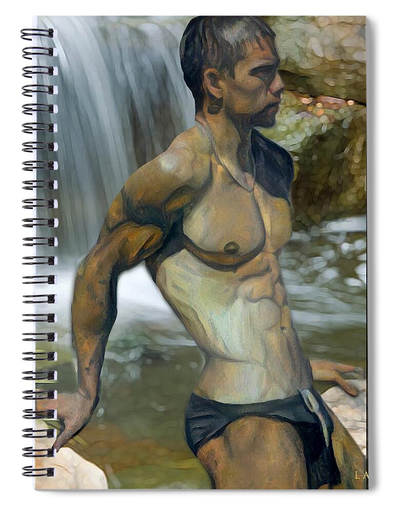 Sexy Spiral Notebook featuring the digital art Kylo #1 by Richard Laeton