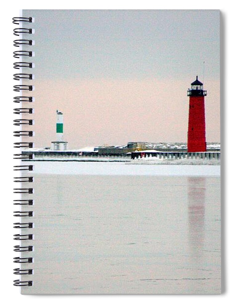 Tranquility Spiral Notebook featuring the photograph Lake Michigan #1 by J.castro