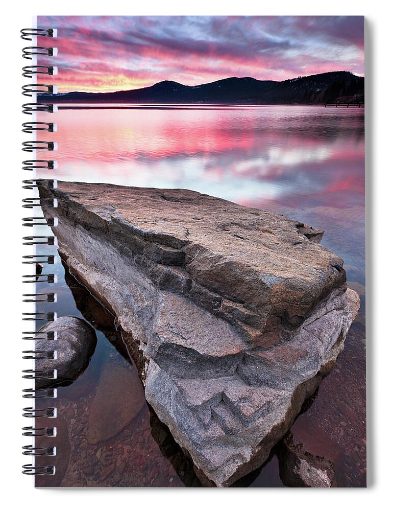 Tranquility Spiral Notebook featuring the photograph Lake Tahoe #1 by Ropelato Photography; Earthscapes