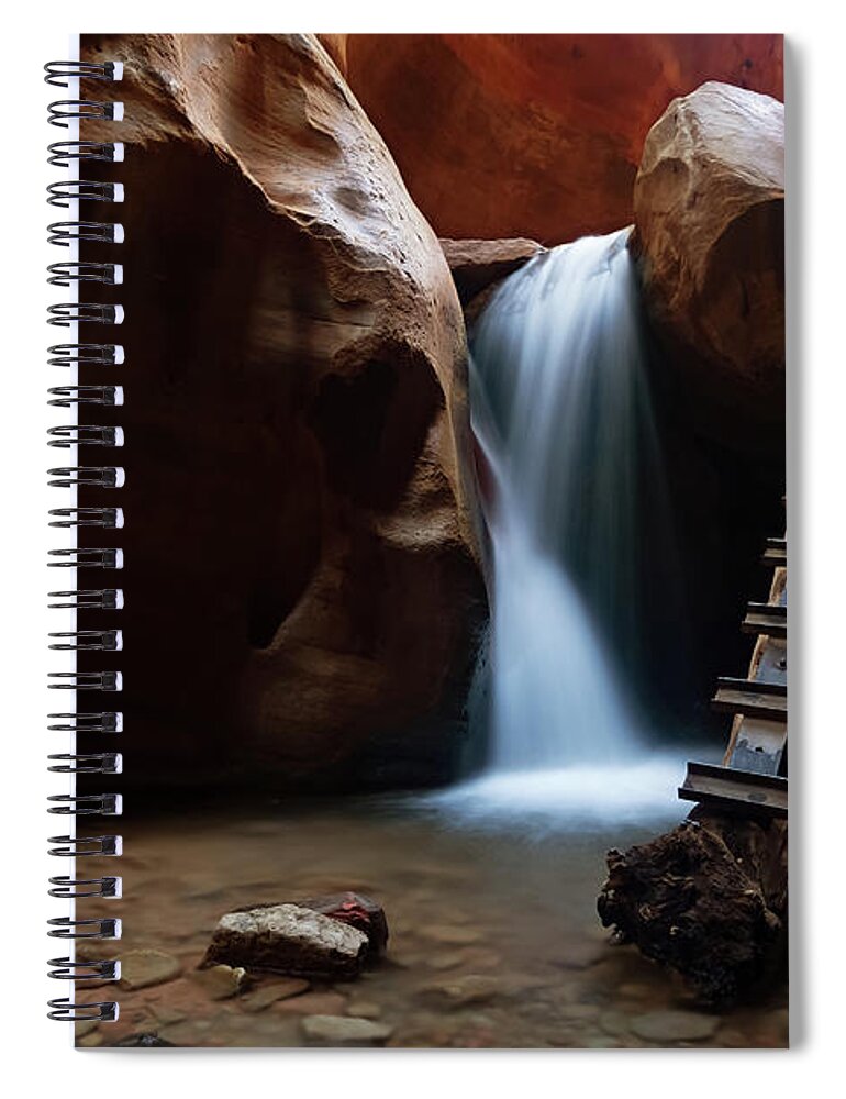 Long Exposure Spiral Notebook featuring the photograph Let it Flow #1 by Tassanee Angiolillo