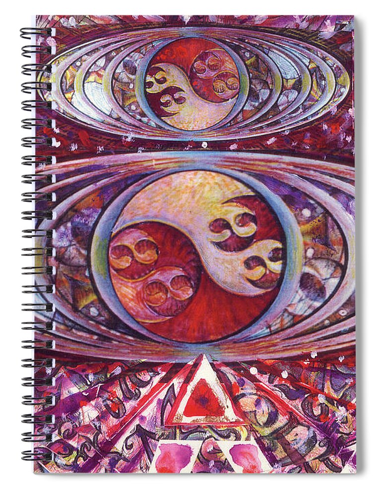 Drawing Spiral Notebook featuring the painting Level #1 by Jeremy Robinson