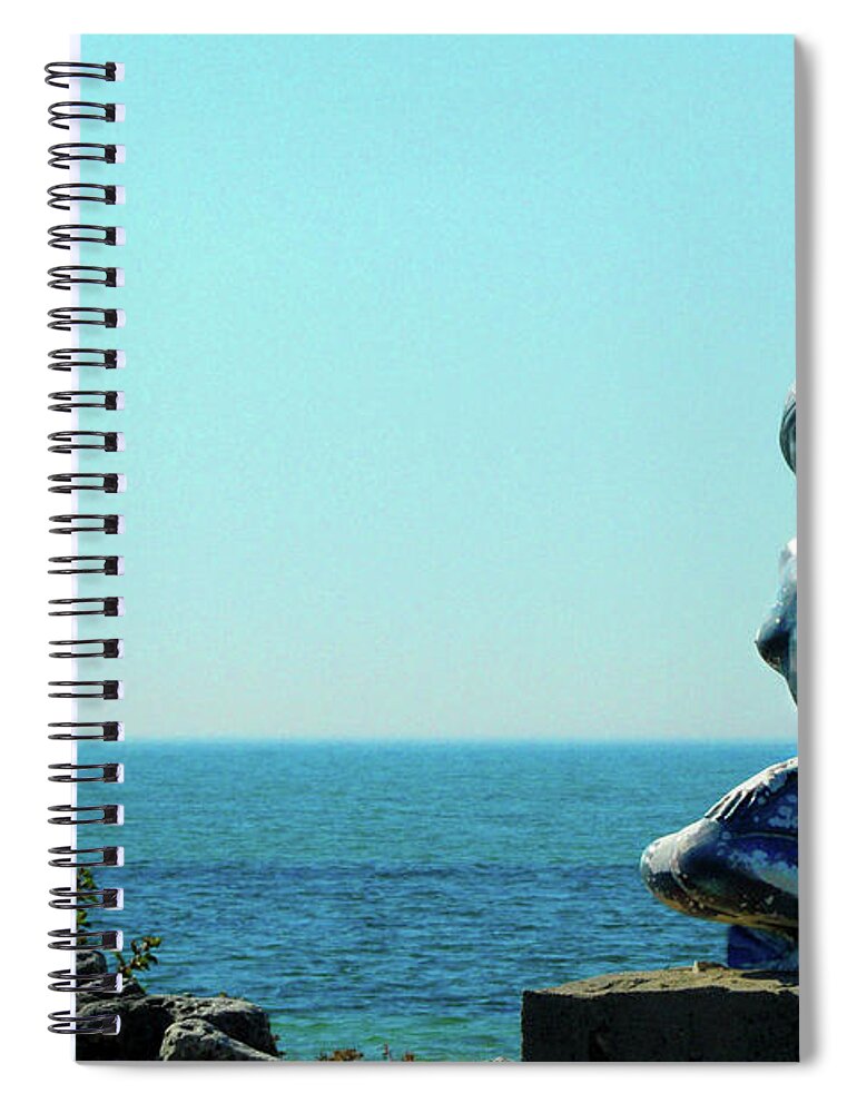 Magical Mermaid Spiral Notebook featuring the photograph Magical Mermaid #1 by Cyryn Fyrcyd