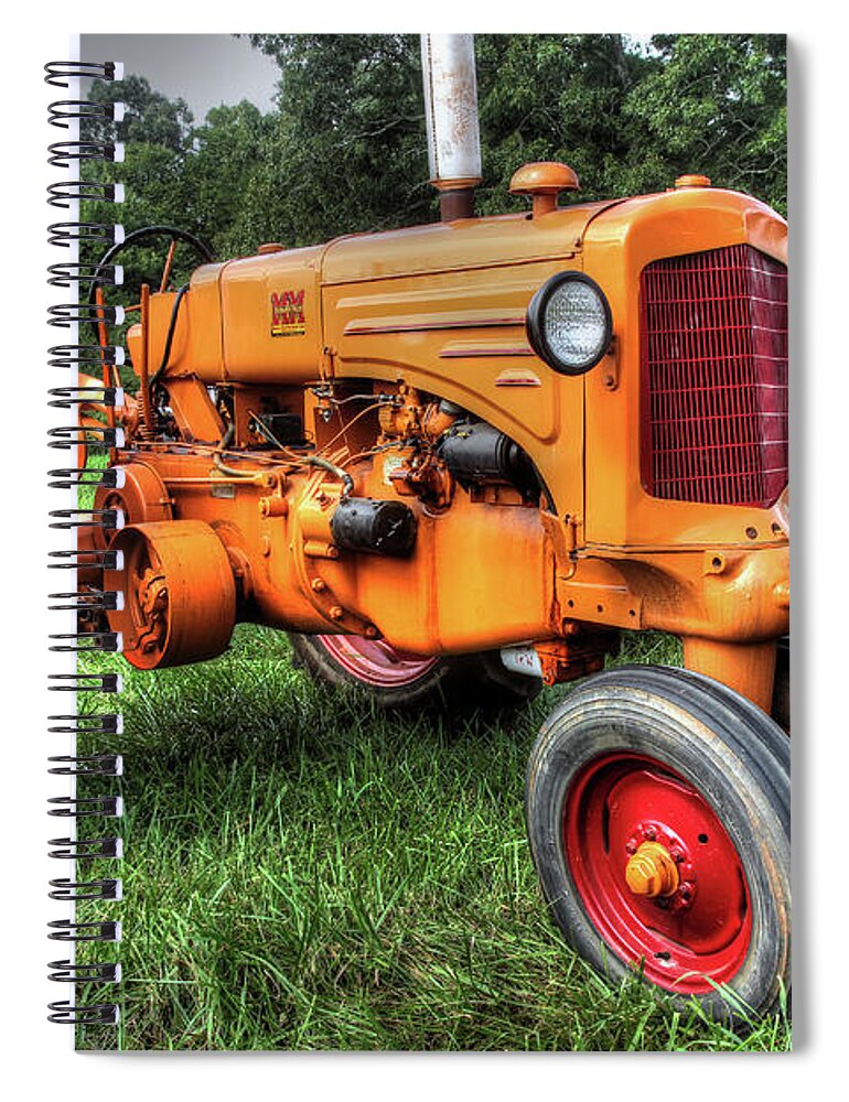 Tractor Spiral Notebook featuring the photograph Minneapolis-Moline by Mike Eingle