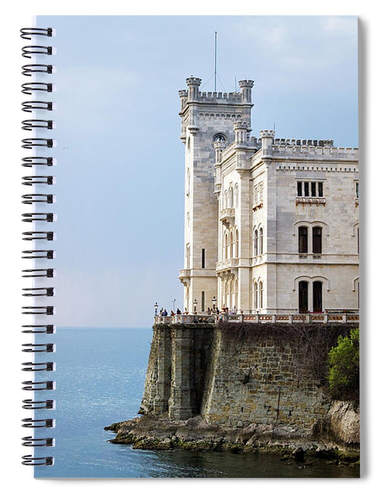 Miramare Spiral Notebook featuring the photograph Miramare, Trieste, Italy #1 by Ian Middleton