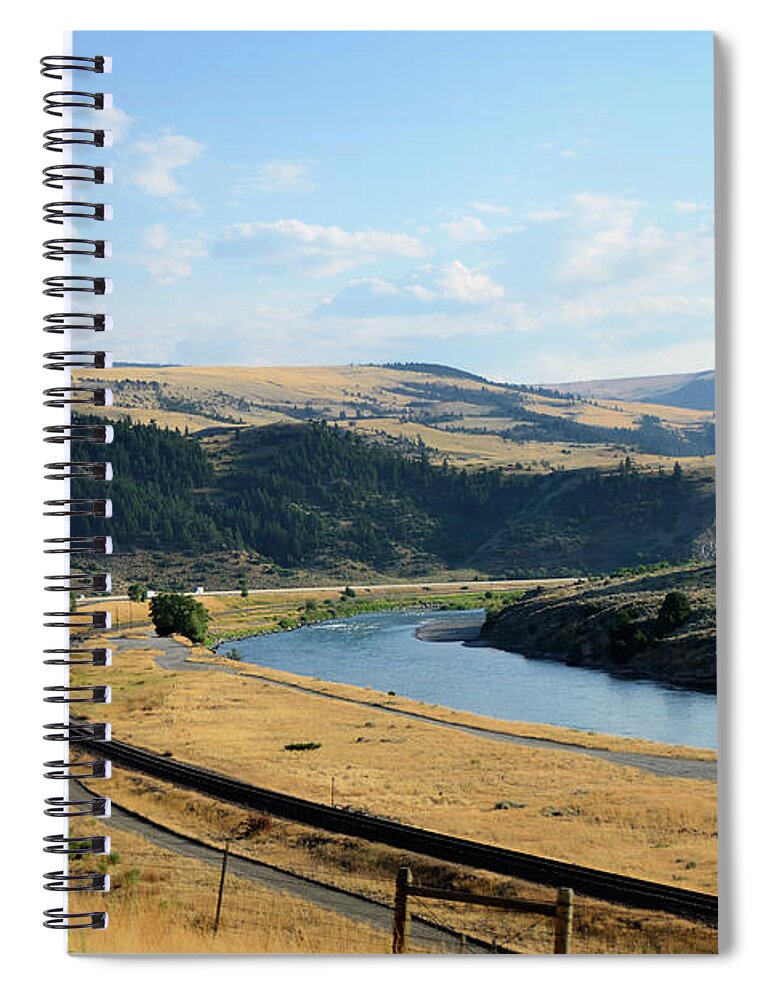 Scenics Spiral Notebook featuring the photograph Montana Landscape #1 by Rivernorthphotography