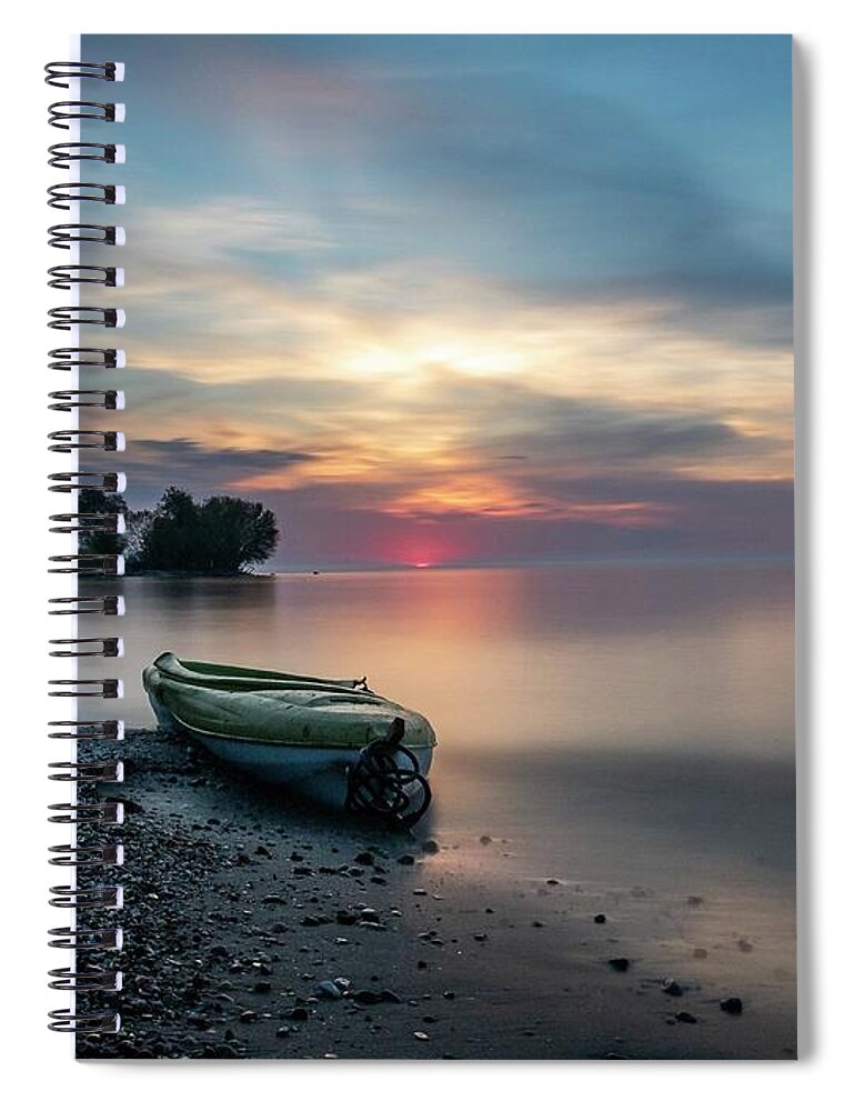 Serenity Spiral Notebook featuring the photograph Morning Light #1 by Kristine Hinrichs