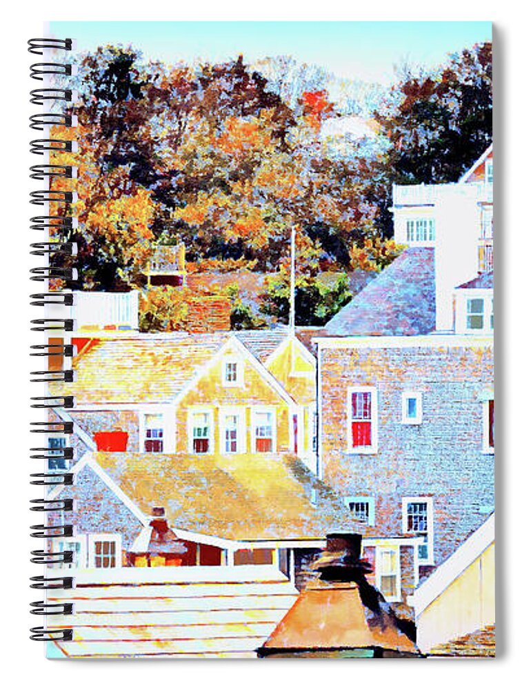 Nantucket Spiral Notebook featuring the photograph Nantucket Town #1 by Jack Torcello