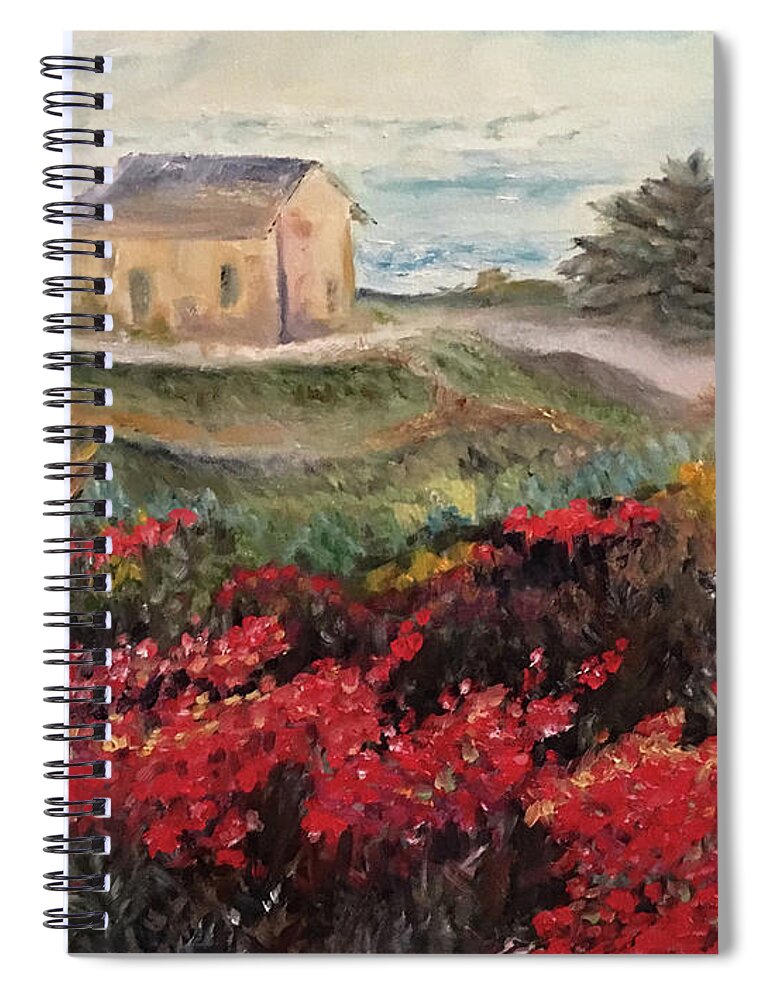 Nova Scotia Spiral Notebook featuring the painting Nova Scotia by Roxy Rich