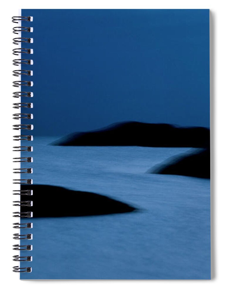 Archipelago Spiral Notebook featuring the photograph Rocks In The Archipelago Sweden by Staffan Andersson