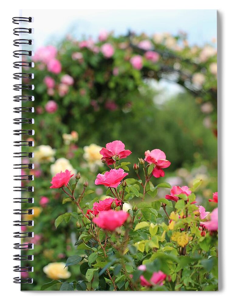 Season Spiral Notebook featuring the photograph Rose Gate #1 by Fotolinchen