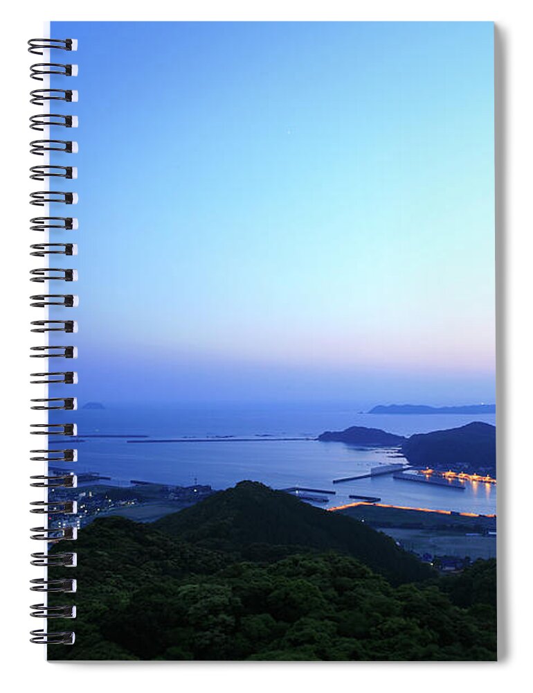 Tranquility Spiral Notebook featuring the photograph Sakuragi Observation Deck #1 by Tomosang