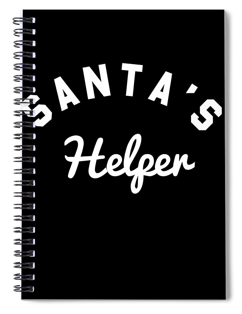 Helper Spiral Notebook featuring the digital art Santas Helper #1 by Flippin Sweet Gear