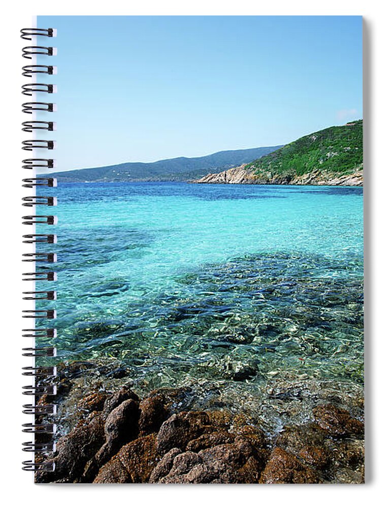 Underwater Spiral Notebook featuring the photograph Sea #1 by Cactusoup