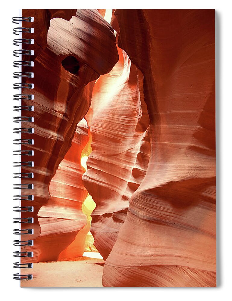 Toughness Spiral Notebook featuring the photograph Slot Canyon #1 by Colin Sands