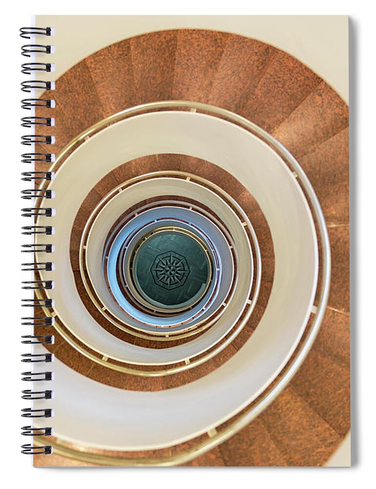 Steps Spiral Notebook featuring the photograph Spiral Staircase #1 by Martin Wahlborg