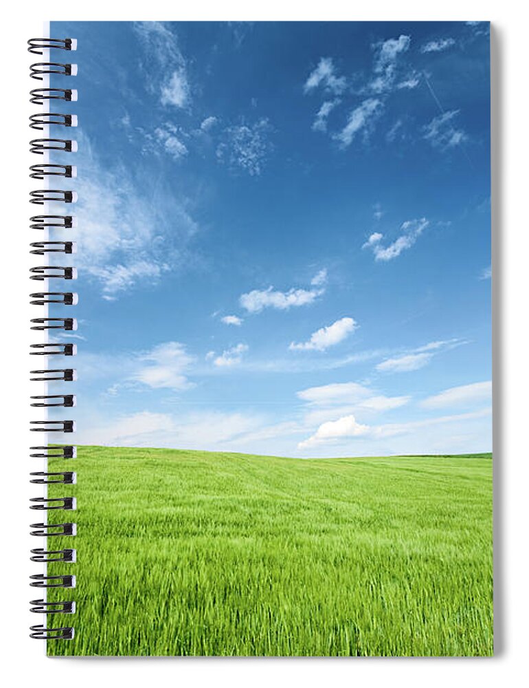 Scenics Spiral Notebook featuring the photograph Spring Landscape #1 by Hadynyah