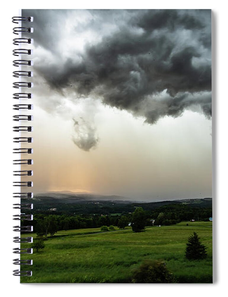 Weather Spiral Notebook featuring the photograph Summer Storm #1 by Tim Kirchoff