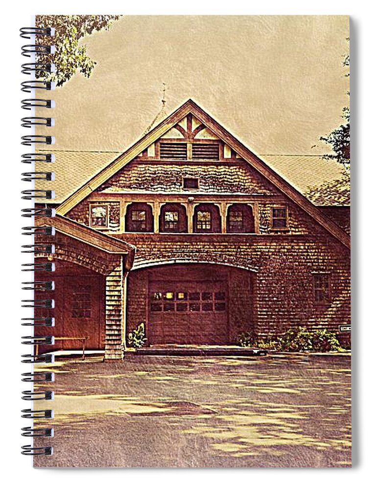 Carriage House Spiral Notebook featuring the photograph The Old Carriage House by Stacie Siemsen