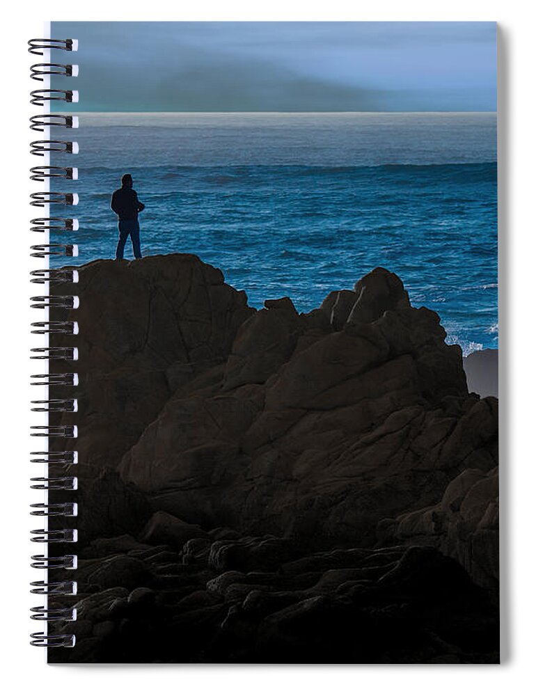 Ocean Spiral Notebook featuring the photograph The Watcher by Derek Dean