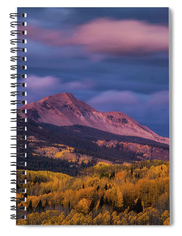 America Spiral Notebook featuring the photograph The Whisper Of Clouds #1 by John De Bord