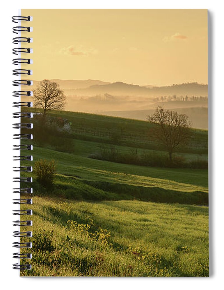 Tranquility Spiral Notebook featuring the photograph Tuscany #1 by Mario Eder