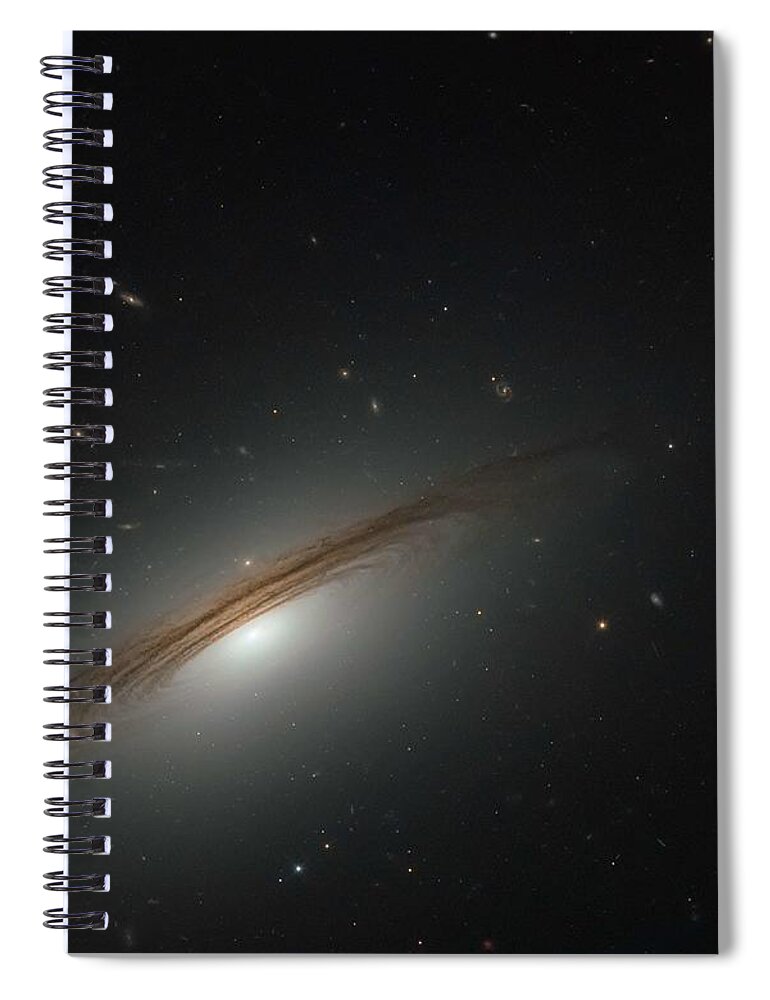Background Spiral Notebook featuring the painting UGC 12591 The Fastest Rotating Galaxy Known #1 by Celestial Images