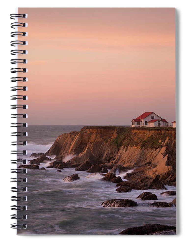 California Spiral Notebook featuring the photograph Usa, California, Point Arena #1 by Gary Weathers