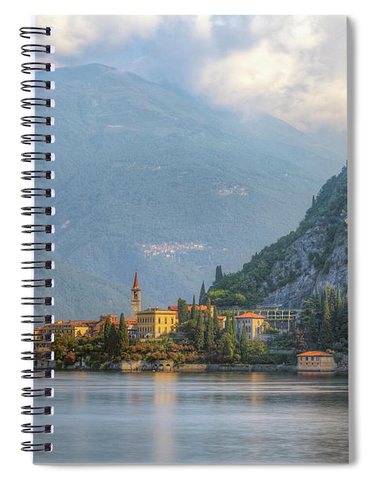 Varenna Spiral Notebook featuring the photograph Varenna - Italy #1 by Joana Kruse