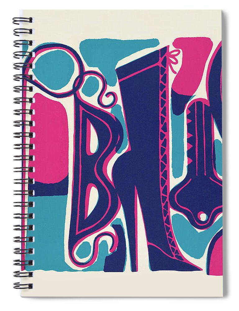 Adult Spiral Notebook featuring the drawing Variety of Objects #1 by CSA Images