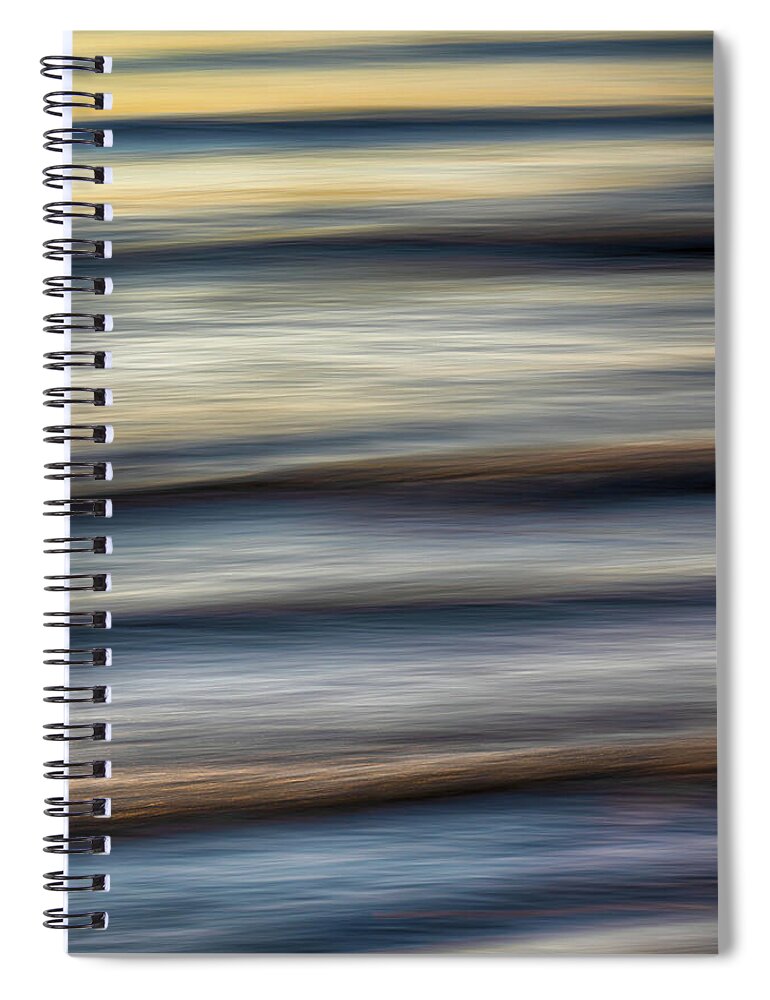 Wave Spiral Notebook featuring the photograph Waves #1 by Brad Bellisle