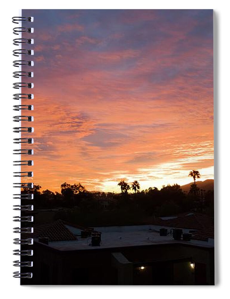 Sun Spiral Notebook featuring the photograph West Coast Vibe #1 by Anthony Giammarino
