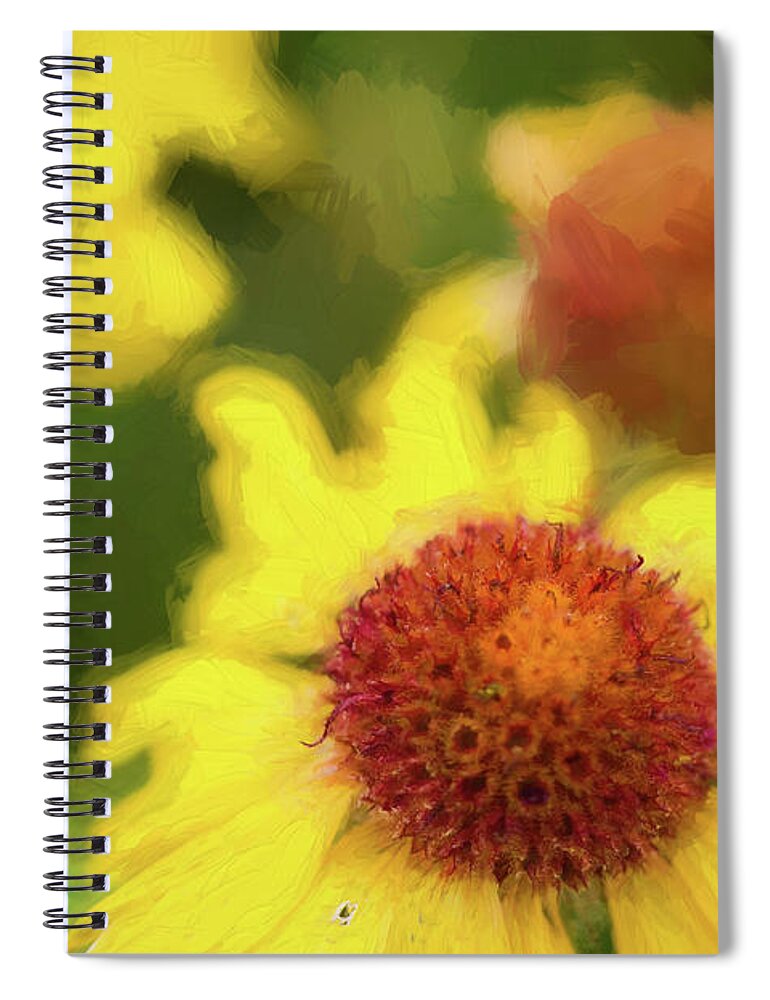 Glacier National Park Spiral Notebook featuring the photograph Western Daisy Glacier National Park #1 by Rich Franco