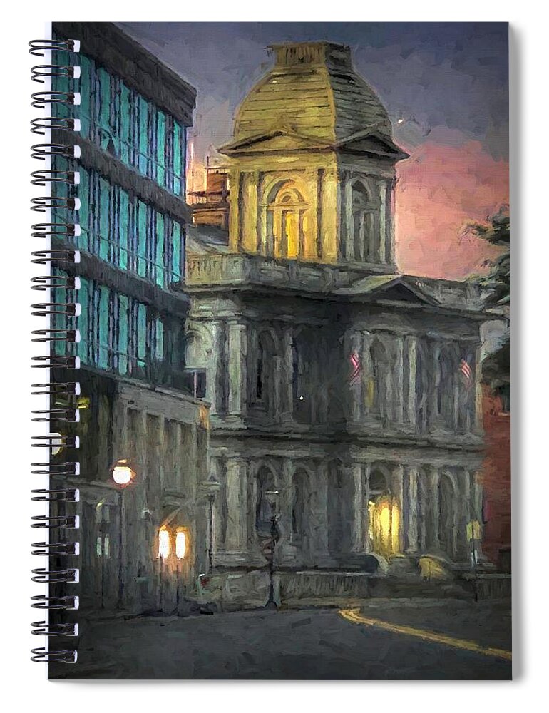  Spiral Notebook featuring the photograph When the People Leave #1 by Jack Wilson