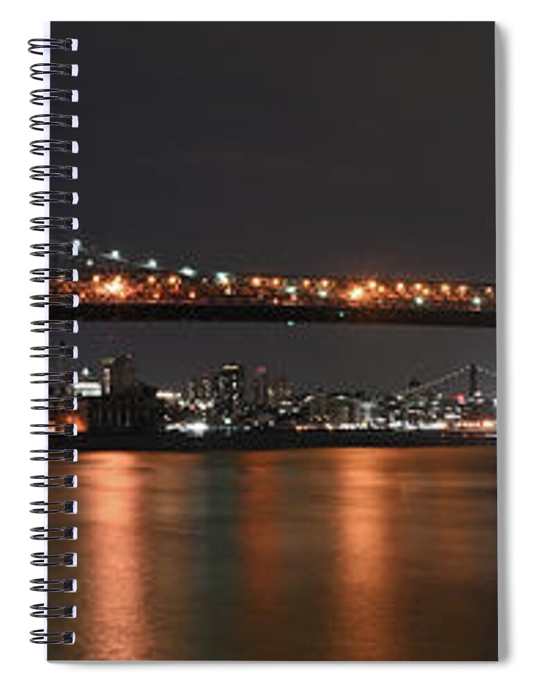 Brooklyn Spiral Notebook featuring the photograph Williamsburg Bridge #1 by Theodore Jones